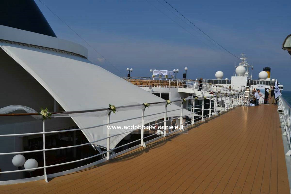 Matrimonio su nave MSC Crociere